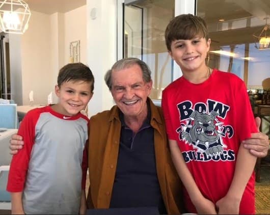 Joseph Cox with his two grandsons at a Naples restaurant